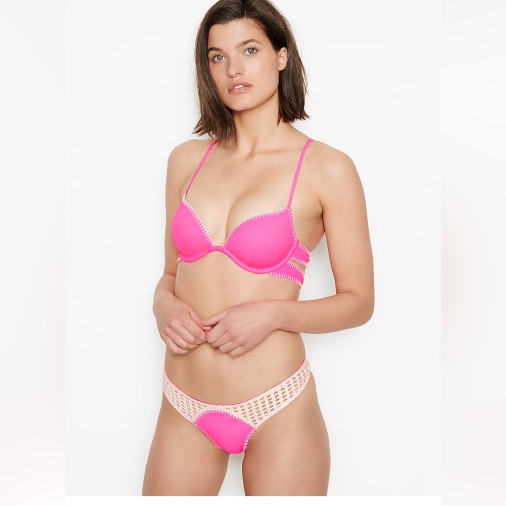 Victoria’s Secret Carova Crochet Thong Bottom